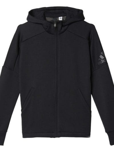 Fitness Mania - Adidas ID Full Zip Kids Boys Training Hoodie - Black