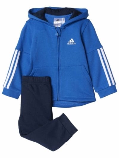 Fitness Mania - Adidas Sports Performance Toddler Boys Hooded Jogger Set - Core Blue/White