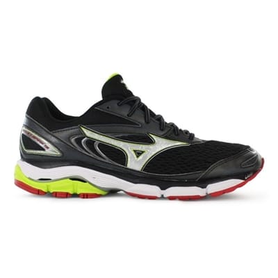 Fitness Mania - MIZUNO Mens Wave Inspire 13 Black / Lime Punch