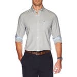Fitness Mania - LONG SLEEVE BUTTON DOWN COLLAR WRINKLE RESISTANT STRIPE SHIRT
