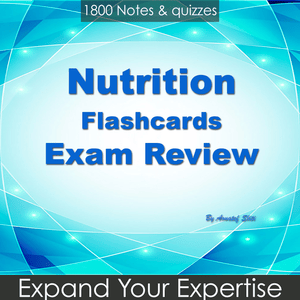 Health & Fitness - Nutrition Flashcards for learning & Exam Review - Aouatef Sliti