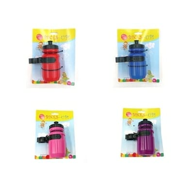 Fitness Mania - Bikes Up Kids Water Bottle with Cage