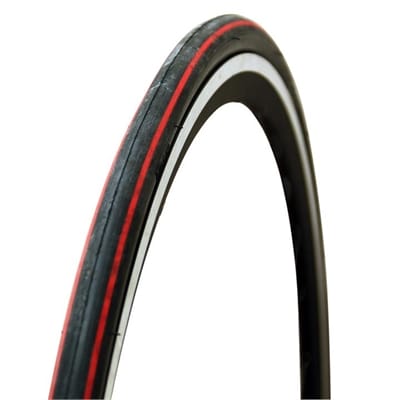 Fitness Mania - Onza Preda 700x23 Folding Training/Sport Tyre-Black/Red