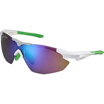 Fitness Mania - Shimano EYEWEAR CE-S40R-L MET WHITE MY15 SMOKE GREEN MIRROR