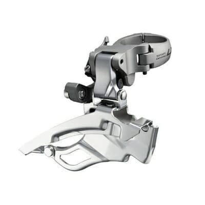 Fitness Mania - Shimano FD-T671 Front Derailleur LX HI-CLAMP 63-66 SILVER