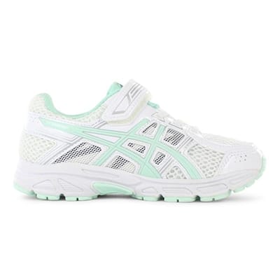 Fitness Mania - ASICS Kids (Girls) Pre Contend 4 PS White / Bay / Silver