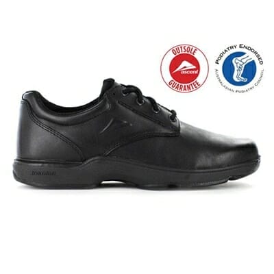 Fitness Mania - ASCENT Mens Apex Snr (4E) Black