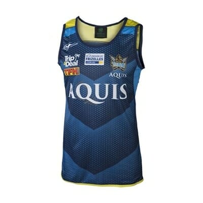 Fitness Mania - Gold Coast Titans Training Singlet Navy 2017