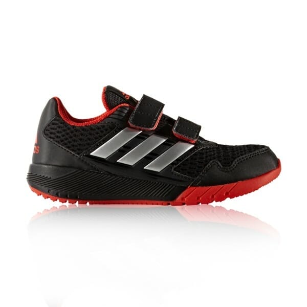 Fitness Mania - Adidas AltaRun CF K - Kids Boys Running Shoes - Core Black/Silver Metallic/Core Red