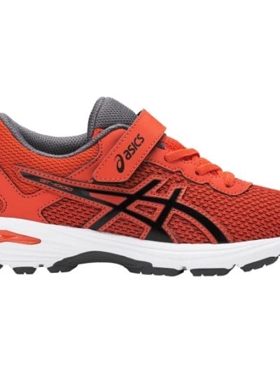Fitness Mania - Asics GT-1000 6 PS - Kids Boys Running Shoes - Cherry Tomato/Black/Carbon