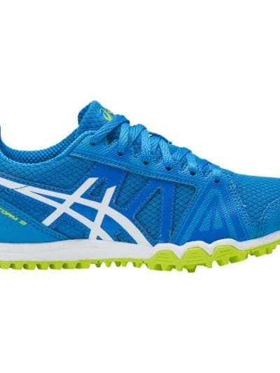 Fitness Mania - Asics Gel Firestorm 3 - Kids Boys Waffle Racing Shoes - Hawaiian Surf/White/Neon Lime