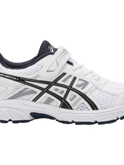 Fitness Mania - Asics Pre Contend 4 PS - Kids Boys Running Shoes - White/Black/Insignia Blue