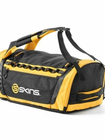 Fitness Mania - Skins 2-Way Sports Duffle Bag - Black/Yellow + Free Gym Bag