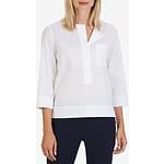 Fitness Mania - Collarless Box Cut Pocket-Front Shirt