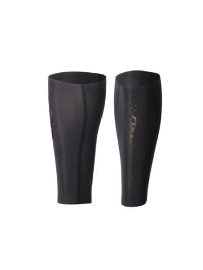 Fitness Mania - 2XU Unisex Elite MCS Compression Calf Guards - Black/Gold