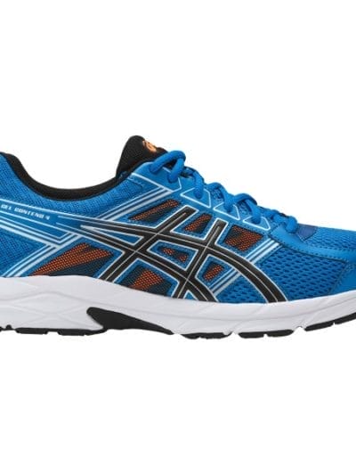 Fitness Mania - Asics Gel Contend 4 - Mens Running Shoes - Directoire Blue/Black/Hot Orange