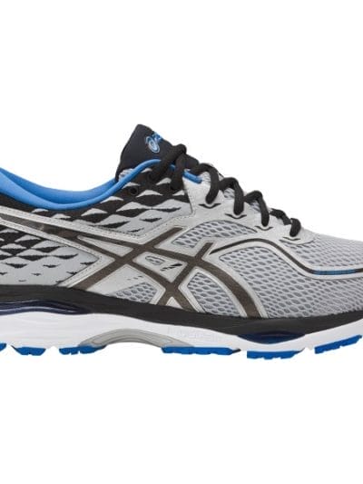 Fitness Mania - Asics Gel Cumulus 19 (2E) - Mens Running Shoes - Glacier Grey/Black/Directoire Blue