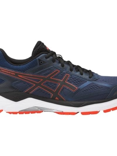 Fitness Mania - Asics Gel Foundation 12 (4E) - Mens Running Shoes - Insignia Blue/Black/Cherry Tomato