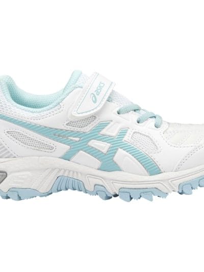 Fitness Mania - Asics Gel Trigger 12 PS - Kids Girls Cross Training Shoes - White/Pale Blue/Silver