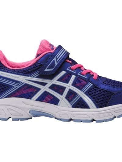 Fitness Mania - Asics Pre Contend 4 PS - Kids Girls Running Shoes - Blue Purple/White/Airy Blue