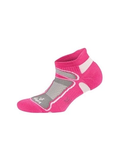 Fitness Mania - Balega Ultra Light No Show Womens Running Socks - Pink/Coal/White