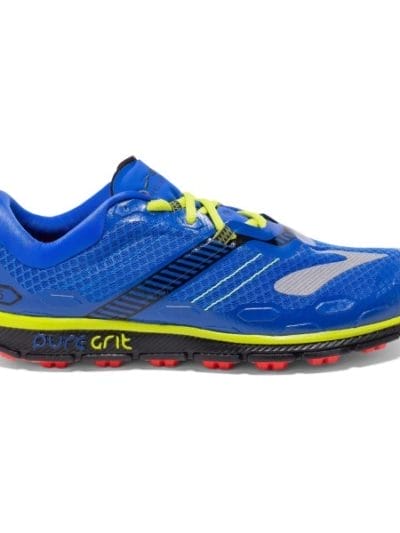 Fitness Mania - Brooks PureGrit 5 - Mens Trail Running Shoes - Blue/Black/Lime