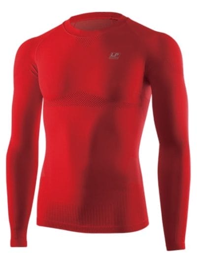 Fitness Mania - LP EmbioZ Shoulder Support - Mens Compression Long Sleeve Top - Red