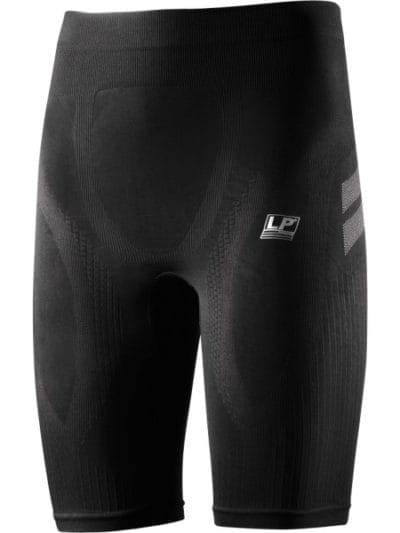 Fitness Mania - LP EmbioZ Thigh Support - Mens Compression Half Tights - Black