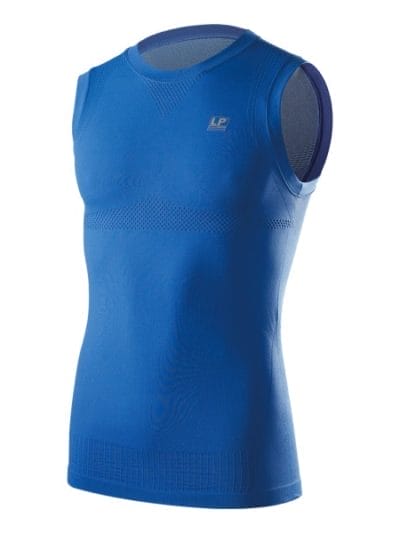 Fitness Mania - LP EmbioZ Waist Support - Mens Compression Sleeveless Top - Blue