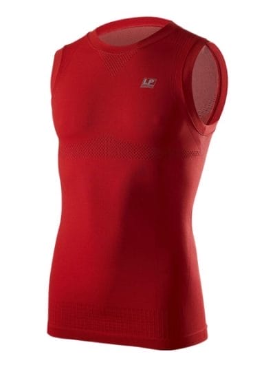 Fitness Mania - LP EmbioZ Waist Support - Mens Compression Sleeveless Top - Red