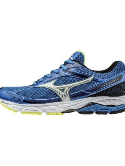 Fitness Mania - Mizuno Wave Equate - Mens Running Shoes - Strong Blue/Safety Yellow