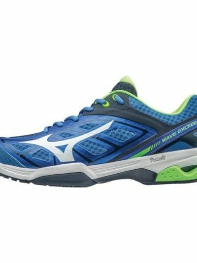 Fitness Mania - Mizuno Wave Exceed Mens Tennis Shoes - Blue/Green