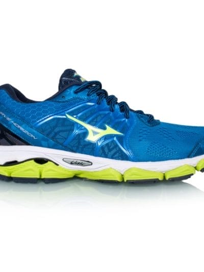 Fitness Mania - Mizuno Wave Horizon - Mens Running Shoes - Directoire Blue/Safety Yellow