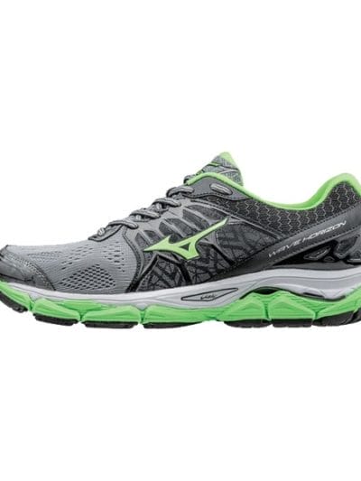 Fitness Mania - Mizuno Wave Horizon - Mens Running Shoes - Griffin/Green Gecko