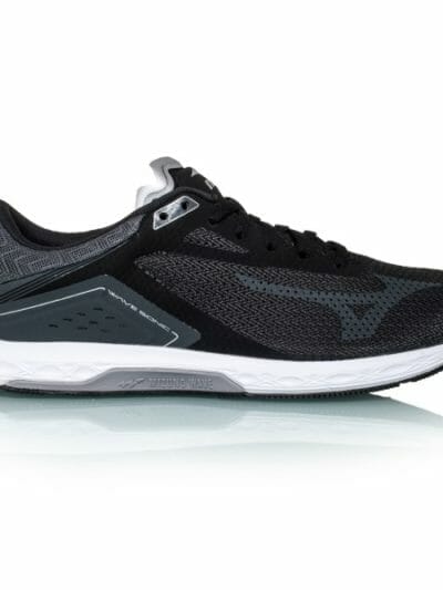 Fitness Mania - Mizuno Wave Sonic - Mens Running Shoes - Black/Silver