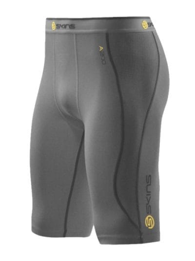 Fitness Mania - Skins A200 Mens Compression Half Tights - Grey Marle