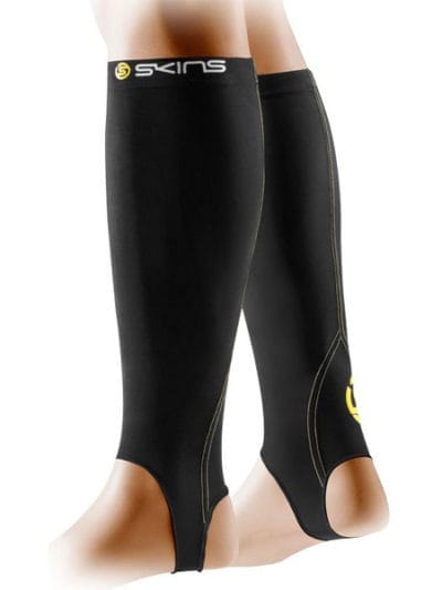 Fitness Mania - Skins A400 Compression Calf Tights with Stirrup - Black