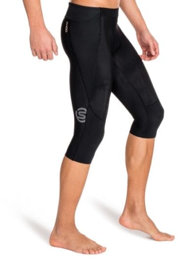 Fitness Mania - Skins A400 Mens Compression 3/4 Tights - Black