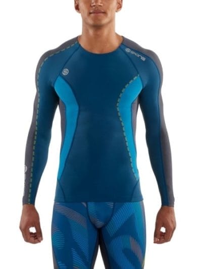 Fitness Mania - Skins DNAmic Mens Compression Long Sleeve Top - Atmos