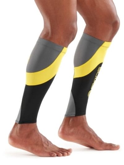 Fitness Mania - Skins Essentials Unisex Calf Tights MX - Black/Citron