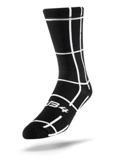 Fitness Mania - Sub4 Grid Unisex Cycling Socks - Black/White