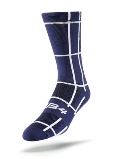 Fitness Mania - Sub4 Grid Unisex Cycling Socks - Blue/White