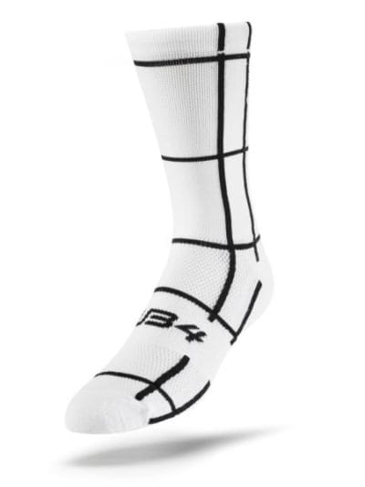 Fitness Mania - Sub4 Grid Unisex Cycling Socks - White/Black