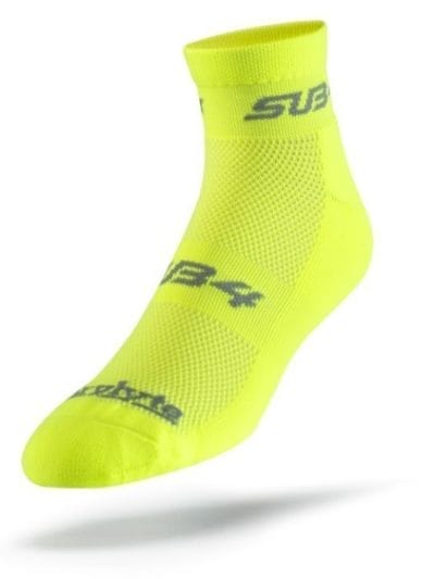 Fitness Mania - Sub4 Mid Rise Unisex Running Socks - Fluoro