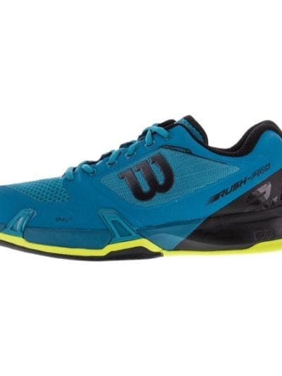 Fitness Mania - Wilson Rush Pro 2.5 Mens Tennis Shoes - Enamel Blue/Black/Safety Yellow