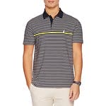 Fitness Mania - SHORT SLEEVE SLIM LIGHTWEIGHT ENGINGEERED STRIPE POLO