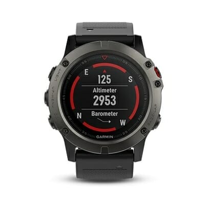 Fitness Mania - Garmin Fenix 5X Sapphire Slate Gray Black Band