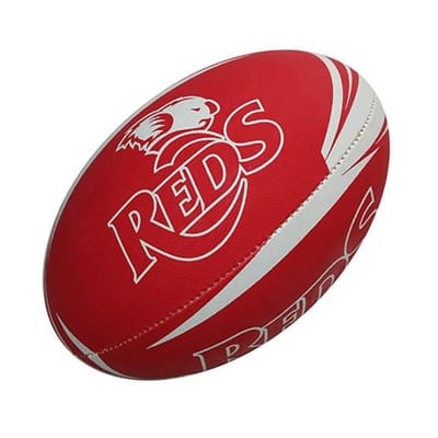 Fitness Mania - Gilbert Super Rugby Supporter Ball Reds 10 Inch