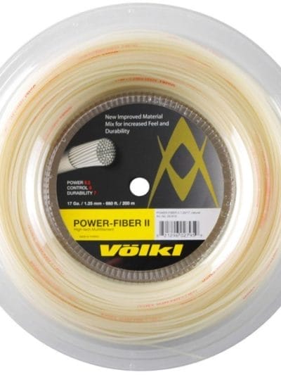 Fitness Mania - Volkl Power Fiber II Tennis Reel 200m - Natural