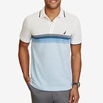 Fitness Mania - SHORT SLEEVE SLIM PERFORMANCE GRADIENT STRIPE POLO